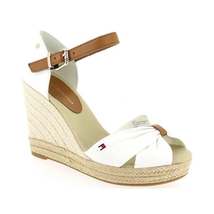 Sandales et nu-pieds - TOMMY HILFIGER BASIC OPENED TOE HIGH WEDGE