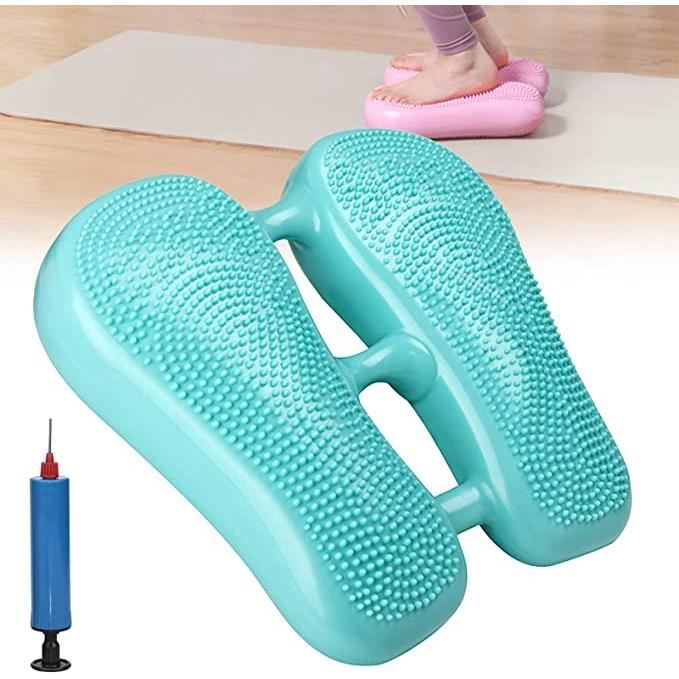 PVC gonflable Pied Équilibre Exerciseur à pédales Entraîneur Stepper Mini Bike Fitness Gym Treadmill machine à l'intérieur-VERT