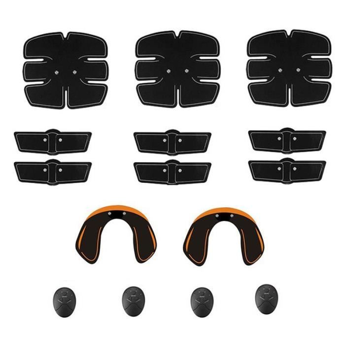 15 Pcs - Ensemble Ultimate Abs Muscle Stimulator Training Gear Hip Trainer Fit Full Body avec 6 Modes