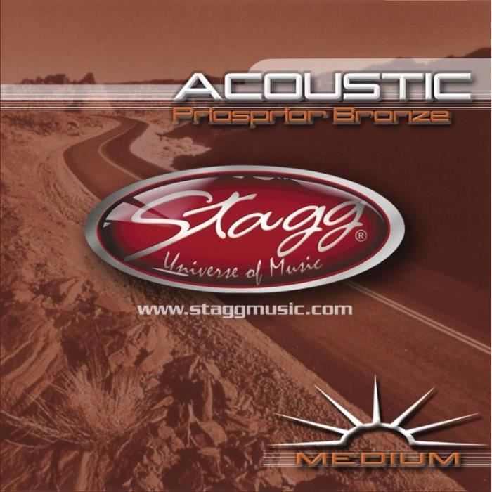 Jeu de cordes pour guitare acoustique, phosphor-bronze, medium