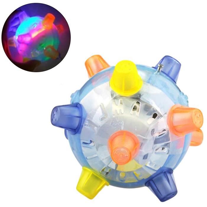 LED Disco sautant boule de danse clignotant lumière up musique rebondir balle rebondissante jouet pour chat chien