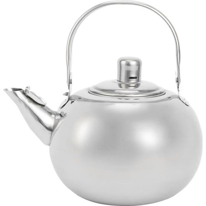 YOSOO Bouilloire à induction Théière en Acier Inoxydable 304 Bouilloire à Eau de Cuisinière à Induction à Fond Plat avec
