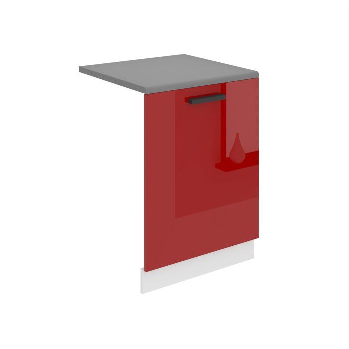 BELINI Habillage de Porte Lave Vaisselle avec Plan de Travail Meuble Lave Vaiselle T: 1 6x60x71 5 cm rouge très brillant BELINI Habillage de Porte Lave Vaisselle avec Plan de Travail Meuble Lave Vaiselle T: 1 6x60x71 5 cm rouge très brillant