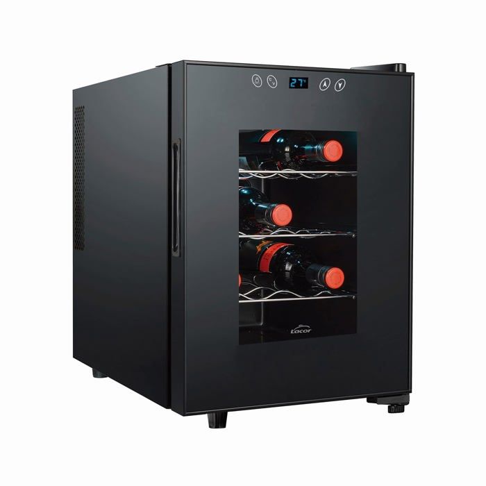 Réfrigérateur à vin - LACOR - 69671 - 12 bouteilles - Commande électronique - Acier inoxydable