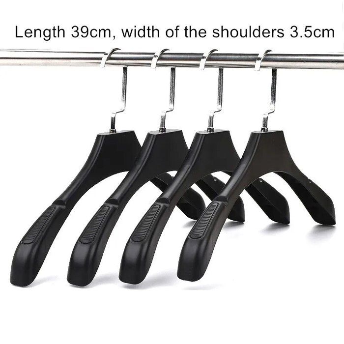 Lot De 50 Cintres à Vêtement - En Velours - Noir