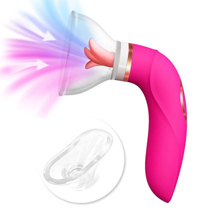 Vibromasseur à succion clitoridienne Jouets sexuels Jouets sexuels pour  adultes avec 8 vibrations de succion et 5 vibrations de T2