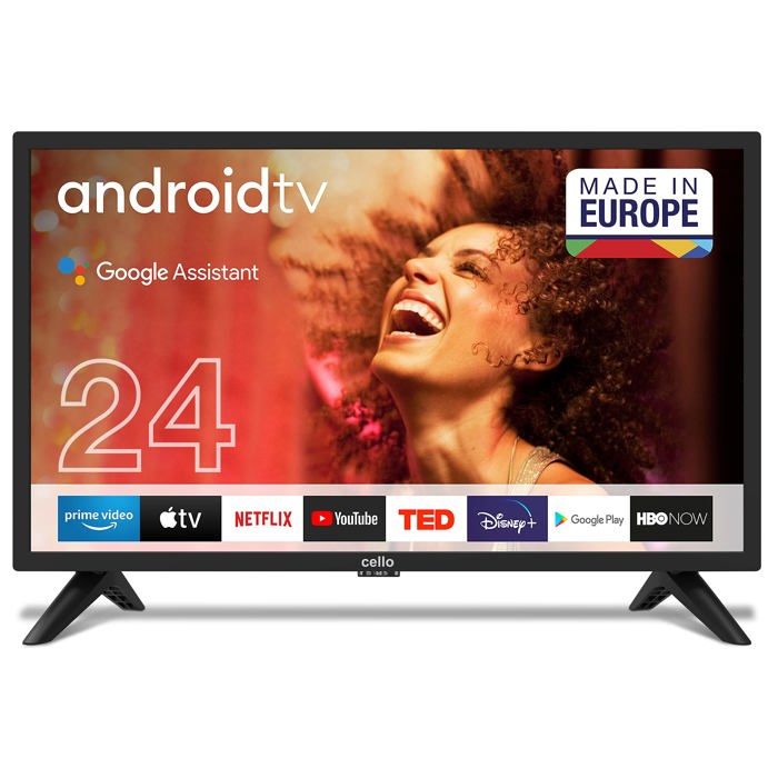 Televiseur led Cello C2420GDE Trav C2420GDE Televiseur LED Intelligent Android HD Ready 12 Volts Trav de 24 Pouces DVBT2