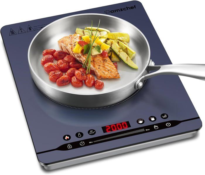 Mini Plaque à Induction Portable 800W - 7 Niveaux, 220-240V, Pour Camping, Camping-car, Bureau, économie D'énergie - 10