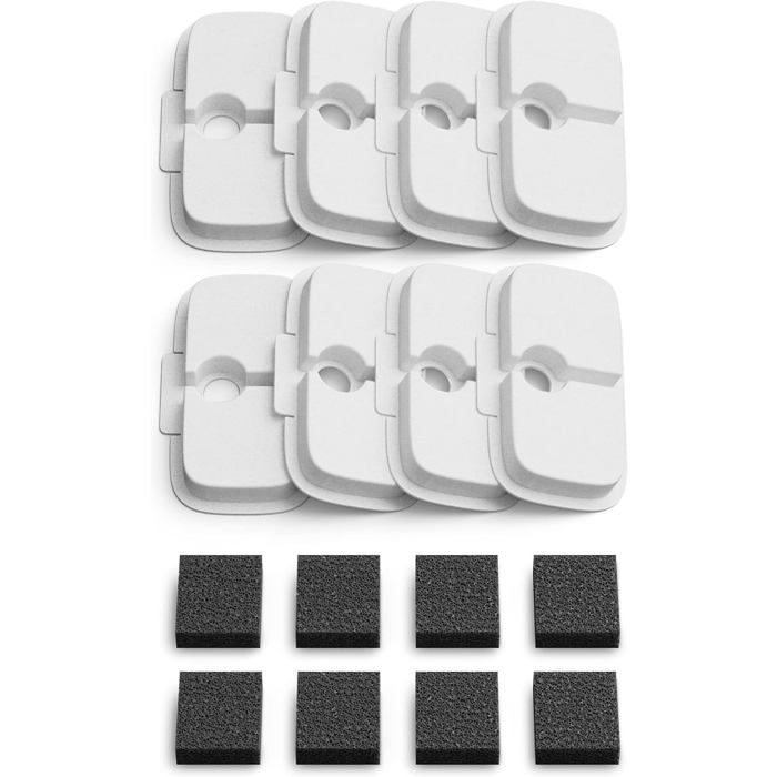 Lot De 16 Filtres Pour Fontaine à Eau Chat - Compatible 1.6-2.4L, Charbon Actif, Triple Filtration