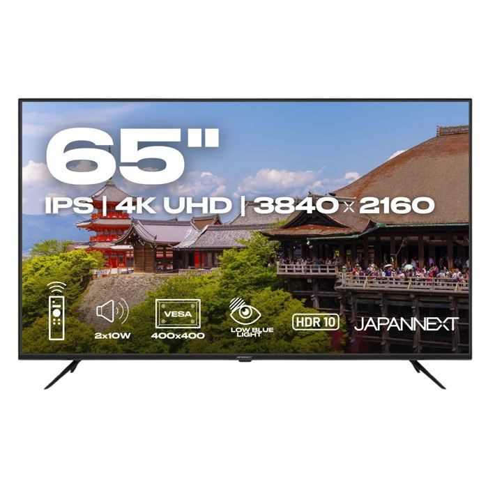 Ecran PC Grand Format JAPANNEXT 65 IPS 4K UHD 3840x2160 JN IPS65U - vue 2