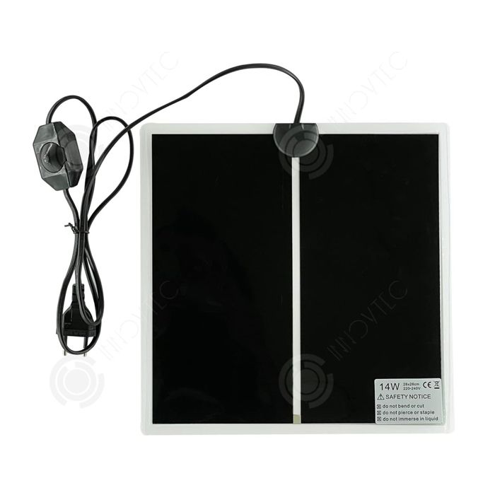 Meilleurs prix pour INN Tapis chauffant pour reptiles 14W 28x28cm tapis thermique pour terrarium coussin chauffant animaux plaque chauffante étanche