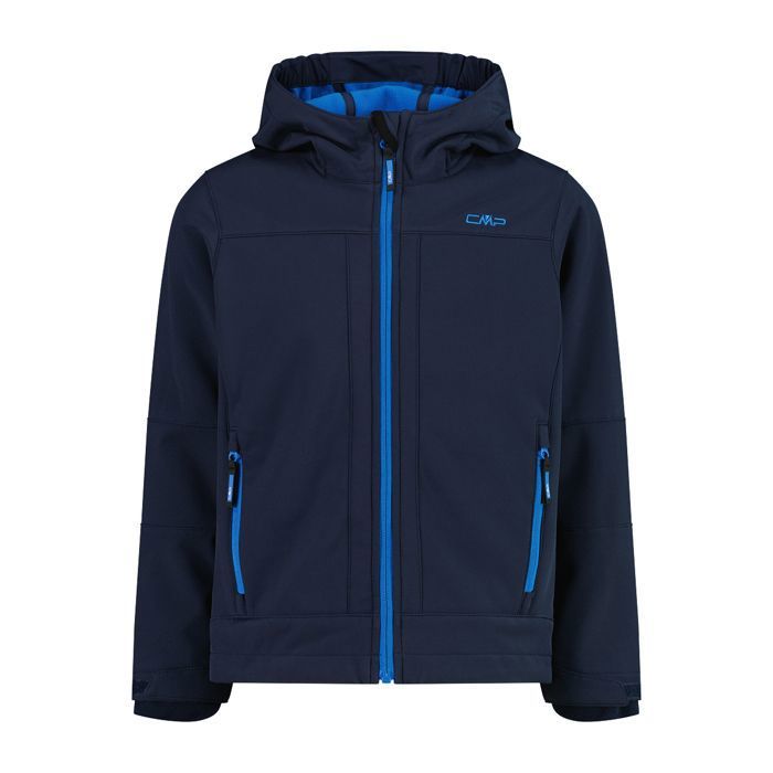 Veste imperméable à capuche fixe enfant CMP - b blue/royal blue