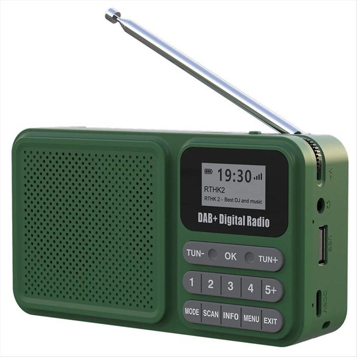 Radio Numérique + Portable à Énergie Solaire Radio FM Bluetooth Prend en Charge le Disque U Carte TF Lecture Mp3 Haut-Parleur