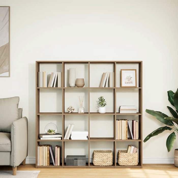 BEAU Bibliothèque de rangement - ZENCORE - Organisateur de Livre - Pour Séjour - chêne artisanal 102x29x143cm - Bois dingénierie LH
