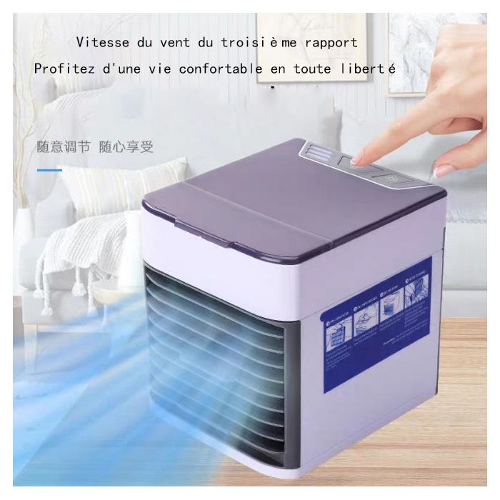 Usb mini air cooler réfrigération - FAMICAM - accueil bureau ventilateur de refroidissement portable mobile humidification fan