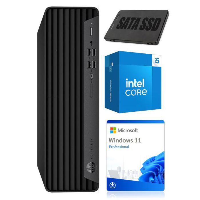 Ordinateur de bureau HP EliteDesk 800 G6 SFF i5-10600 16GB 512GB SSD Win11Pro Grade A