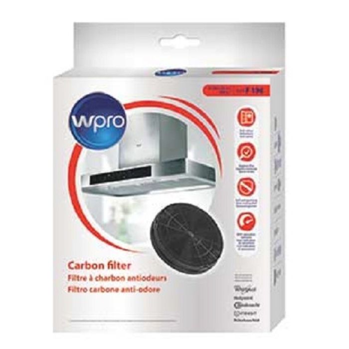 Filtre à pour hotte aspirante WHIRLPOOL Compatible WHIRLPOOL 48400008674 F196 FAC529 196 mm Wpro