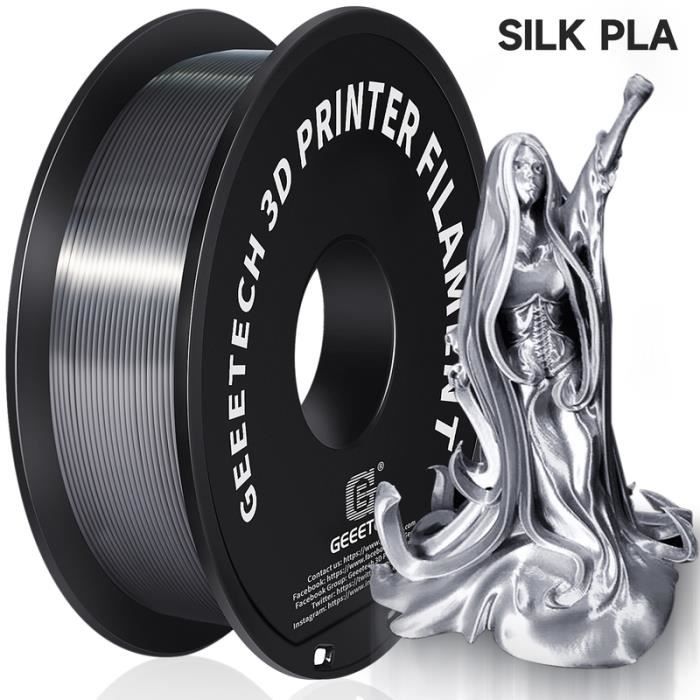 PLA Argent SoieGEEETacétone injPLAFil de filament pour imprimante 3D