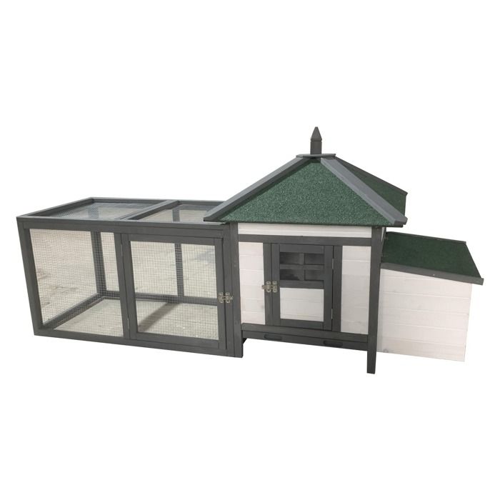 Meilleurs prix pour Poulailler Nankin en bois FSC avec toit shingle pour 6 poules
