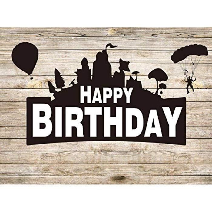 Masque Decoratif J84f6 Bataille Jeu Bois Joyeux Anniversaire Toile De Fond Royale Assorti Gamer ay Fete Table Decoration Banniere Cdiscount Maison