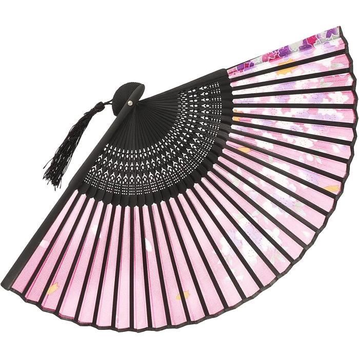 ESTINK Fafeicy Ventilateur à main Ventilateur pliant, ventilateur de dentelle fait main de style