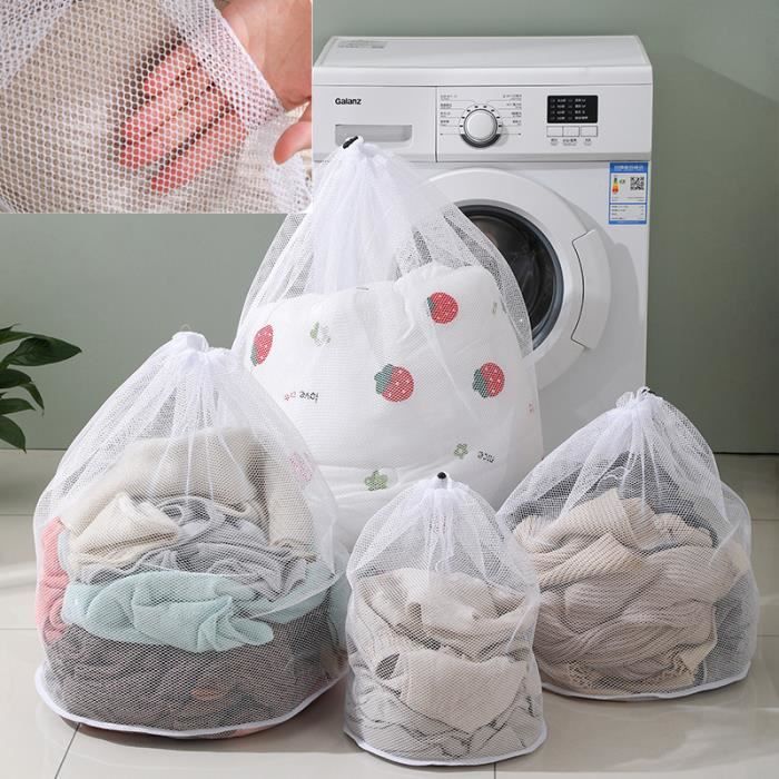 Rockible Sac De Plage En Mesh Respirant - Panier à Linge Multifonction Pliable Avec Poignées Et Crochets