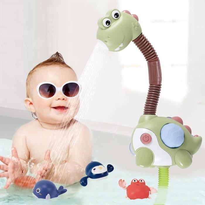 Jouets De Bain Bébé 8 Pièces - Animaux Flottants + Filet De Pêche | Change De Couleur à 38°C | Pour 1-4 Ans