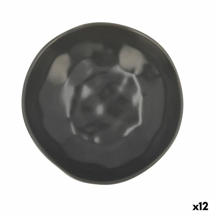 Assiettes, PP sans compartiments Ø 22 cm · 2,6 cm noir