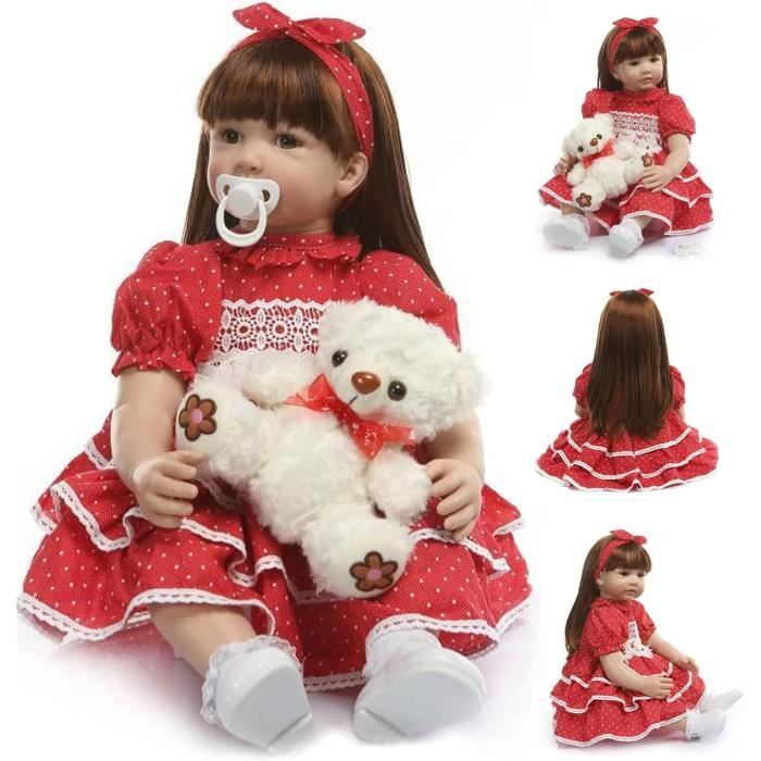 ZIYIUI Poupée Reborn Bébé 22 Pouces 55 Cm Souple Silicone Complet D Corps Realiste Reborn Baby Nouveau Ne Jouet Fait Main Ca Am ZIYIUI Poupée Reborn Bébé 22 Pouces 55 Cm Souple Silicone Complet D Corps Realiste Reborn Baby Nouveau Ne Jouet Fait Main Ca Am