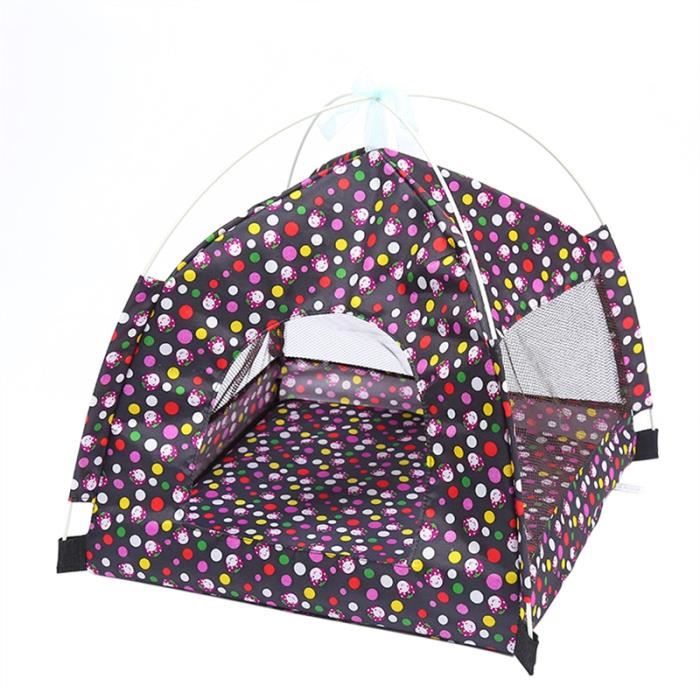 Chat Exterieur Chien Chiot Maille Tente Respirante Abri Soleil Maison Pour Animaux De Compagnie Bleu Fonce