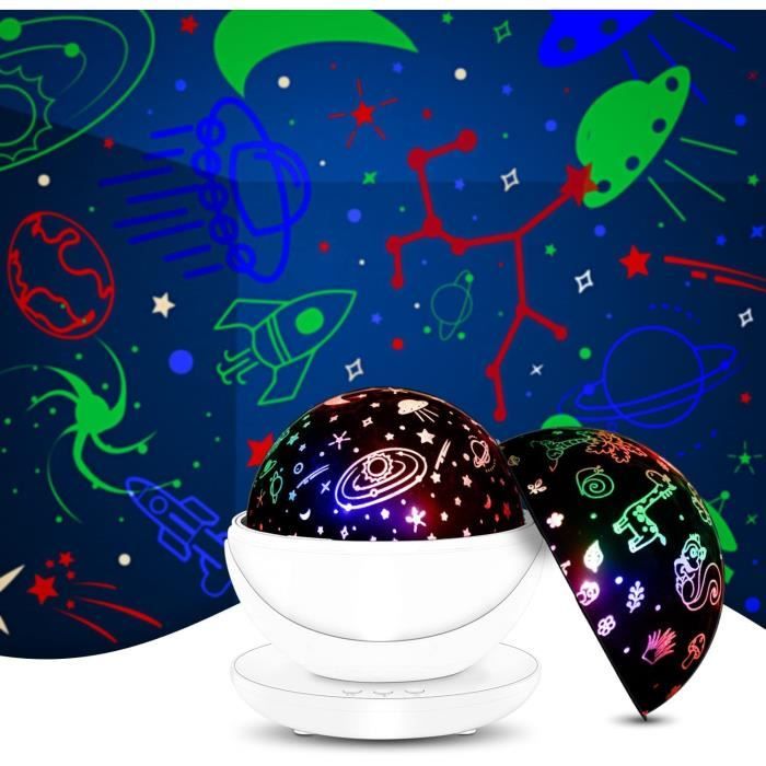 7€34 sur Planet Magic Projecteur Earth Universe LED Lumières Colorées  Etoiles Rotantes Enfants Bébé Cadeaux De Noël - Veilleuses - Achat & prix