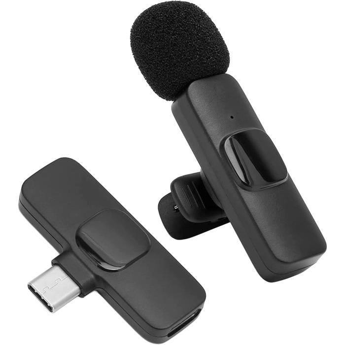 Micro Cravate sans Fil K8+, Microphone D'enregistrement sans Fil Bluetooth,  Mini Micro Cravate USB C avec Clip pour Vlog, [186] - Cdiscount TV Son Photo
