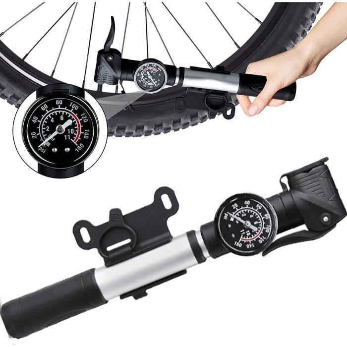 Pompe Portable Pompe à Vélo électrique Auxbeam 120PSI - Jauge Numérique - Arrêt Automatique - Portable 180g - Valves Presta/Schrader Accessoire Cyclisme Numérique