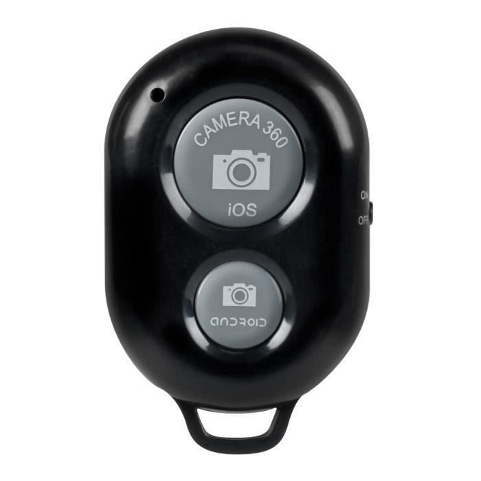 TK kwmobile Déclencheur Bluetooth Smartphone - Télécommande Déclencheur à Distance Photo pour Téléphone et Tablette - Compatible
