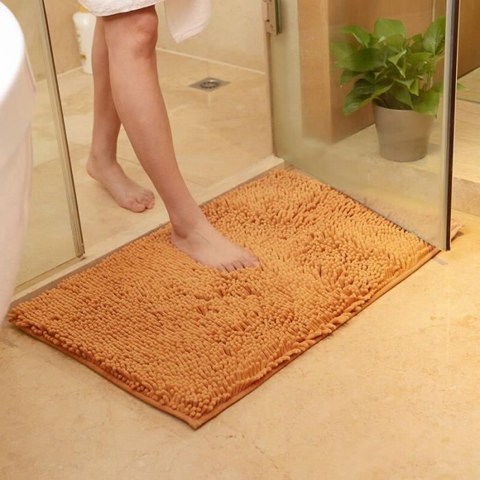 Tapis De Bain Microfibre 40x60 Cm - Ultra Absorbant, Antidérapant, Lavable En Machine | Pour Salle De Bain, Douche, Blanc