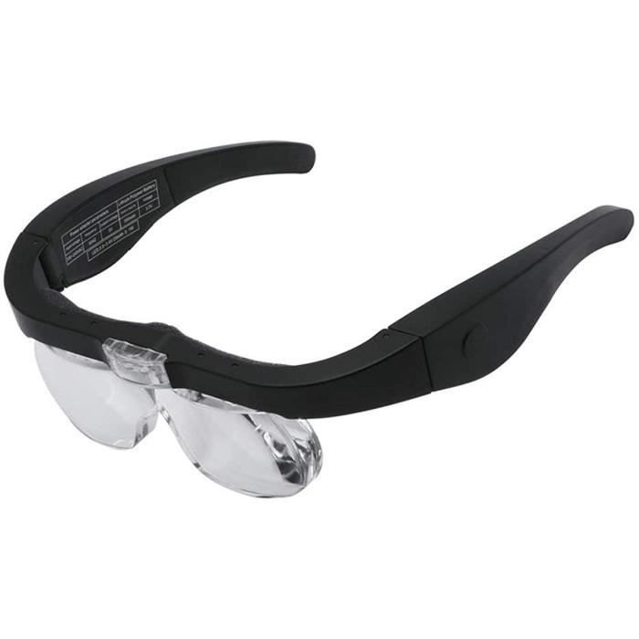 Loupe Grossissante avec Éclairage LED1.5X5X Zoom avec 4