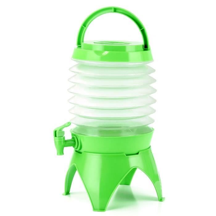 Seau D'eau Pliable Pour Camping - 28cm, Réservoir PVC Blanc