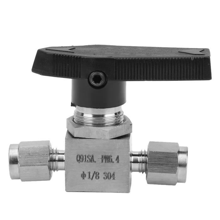 Vanne à Aiguille 3/8 NPT – Acier Inox 316, Pression Max 6000 PSI, Filetage Droit – Neuf