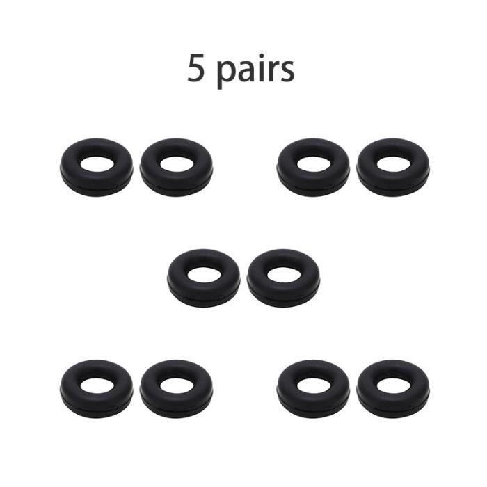 Mikihat - 5 Paires Crochets Anti-Glisse Pour Lunettes En Silicone - Noir Et Bleu