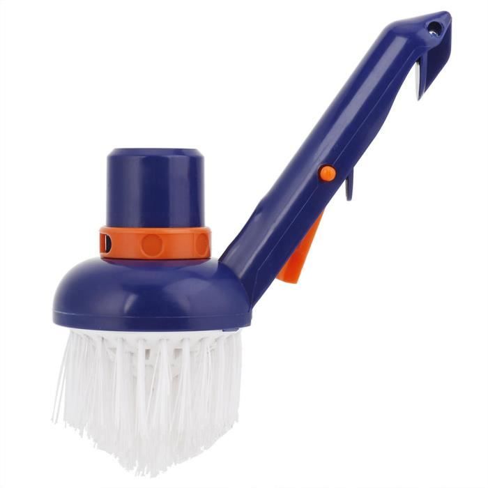 Brosse De Nettoyage Pour Coins De Piscine – S'adapte Aux Perches Télescopiques 3-3,3 Cm, Poils Rigides Mais Doux