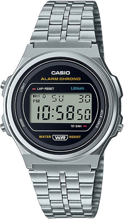 Montre vintage multifonction - CASIO - Éclairage LED - Chronométrage - Alarme quotidienne - Calendrier automatique