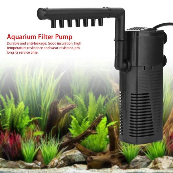 Pompes de Filtration pour Aquarium Pompe immergée à Filtre pour Aquarium 5W, débit en oxygène