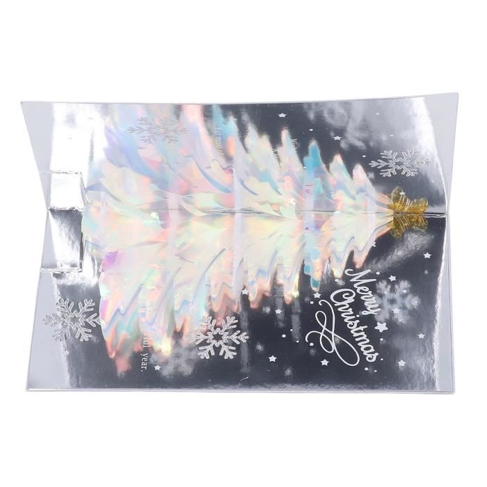Carte De Noël 3D Lumineuse Et Musicale – Carte Pop-up Avec Lumières Et Chants De Noël, Pour Souhaits Festifs (20x15 Cm)