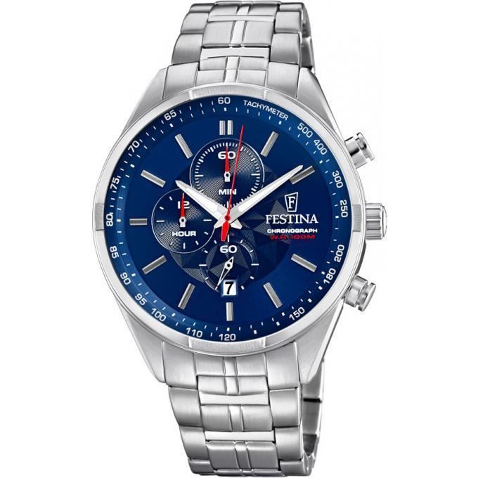Montre festina on sale homme chronographe acier