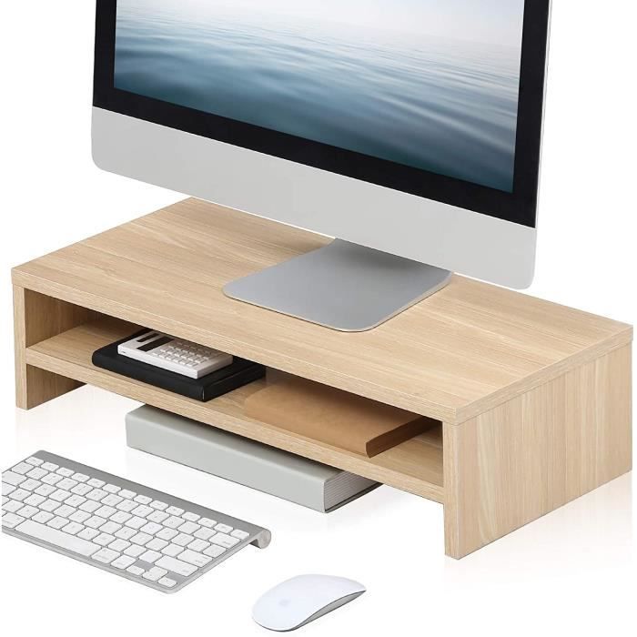 FITUEYES Réhausseur d'Écran en Bois,Support d'Ordinateur,PC,TV,Moniteur ...