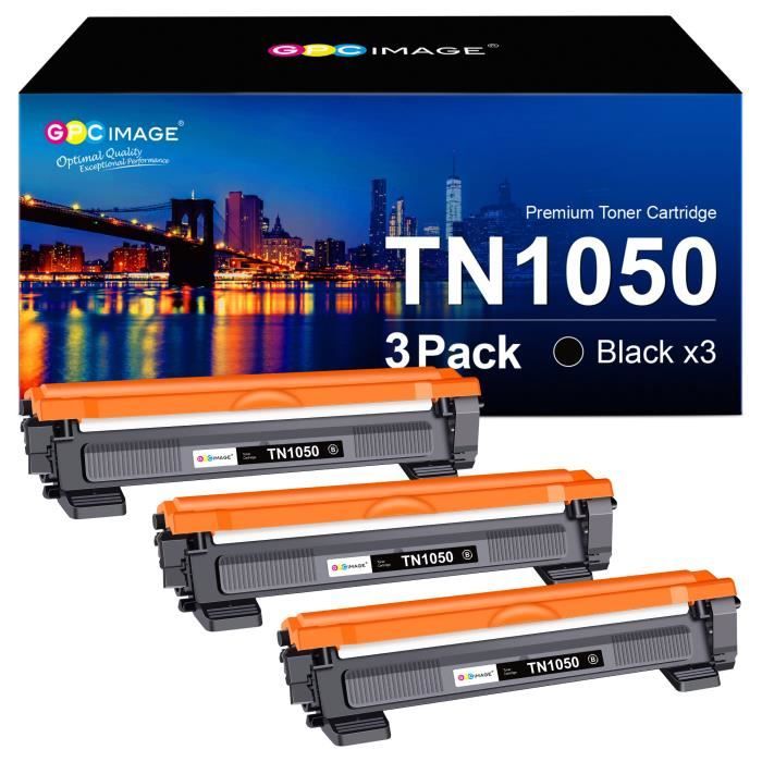 TN1050 Cartouches de Toners GPC IMAGE 3 Pack Compatibles pour Brother  TN1050 pour HL-1110 DCP-1510 DCP-1610W MFC-1910W HL-1112 - Cdiscount  Informatique