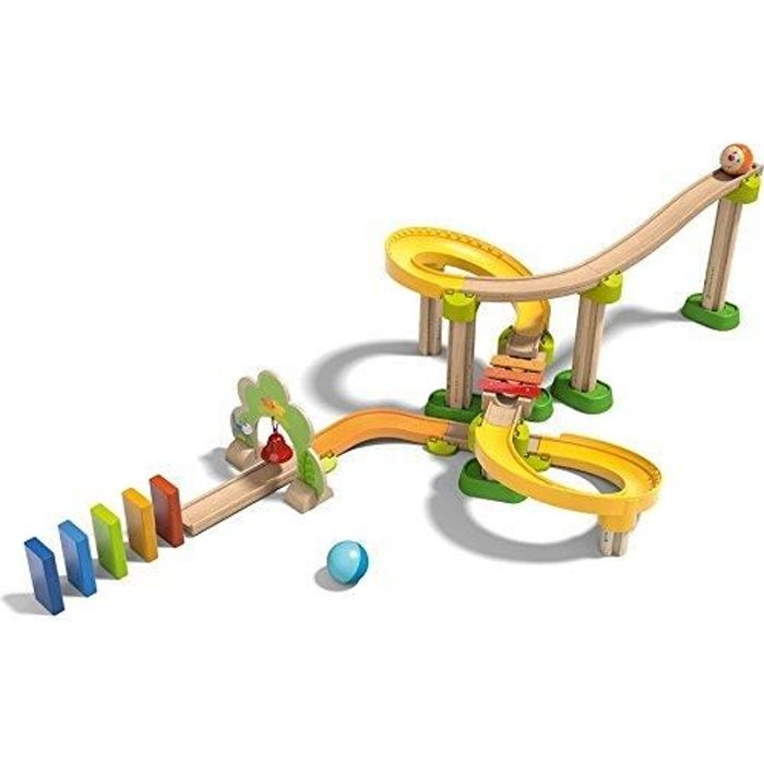 HABA Kullerbü – Van Rouge – Voiture à Bille Pour Circuit – À Partir De 2 Ans – Jouet En Plastique