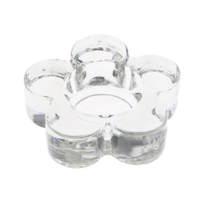 12 Photophores Verre Transparent - 3.8x5cm, Bougeoirs Pour Bougies Chauffantes, Décoration Table