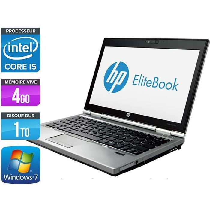 Top achat PC Portable Ordinateurs portables HP EliteBook 2570P - Core i5-3360M - 4Go - 1To pas cher