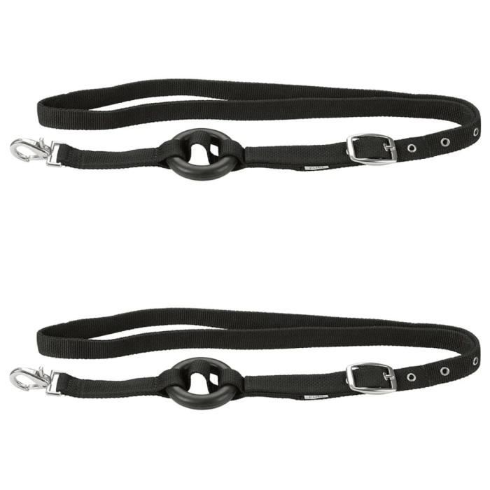 Kerbl Rênes latérales 2 pièces noir 32660